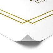 Tableau de sièges Mariage doré à ressort floral 14 (Coin)