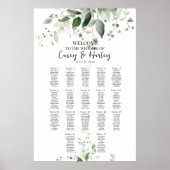 Tableau de sièges mariage élégant et verdoyant 17  (Devant)