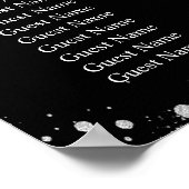 Tableau de sièges mariage en argent noir (Coin)