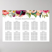 Tableau de sièges Mariage en fleurs de Bohême (Devant)