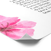 Tableau de sièges Mariage en fleurs de cerisier ro (Coin)