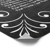 Tableau de sièges Mariage en tableau noir et blanc (Coin)