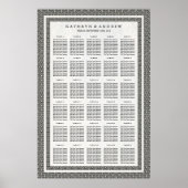 Tableau de sièges Mariage/événement Black+White Se (Devant)