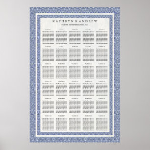 Tableau de sièges Mariage/événement Dark Blue Seig