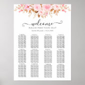 Tableau de sièges Mariage floral Boho à feuilles m (Devant)