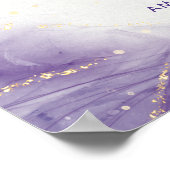 Tableau de sièges Mariage minimaliste violet moder (Coin)