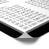 Tableau de sièges Mariage modèle Monogramme (Coin)