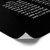 Tableau de sièges Mariage noir blanc (Coin)