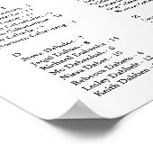 Tableau de sièges Mariage noir et blanc de 200 nom (Coin)