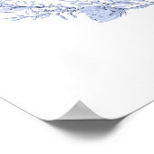 Tableau de sièges Mariage rustique Dusty Blue Fleu (Coin)