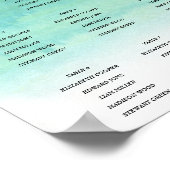 Tableau de sièges Mariage simple. (Coin)