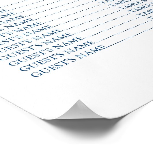 Tableau de sièges mariages (Coin)