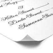 Tableau de sièges mariages (Coin)