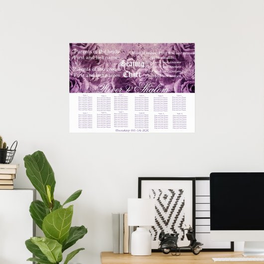 Tableau de sièges mariages (Bureau à domicile)