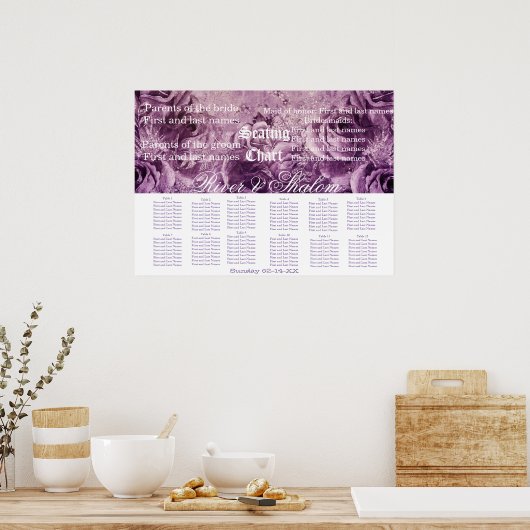 Tableau de sièges mariages (Cuisine)