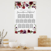 Tableau de sièges Mariages à 13 tables de fleurs r (Cuisine)