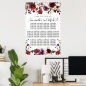 Tableau de sièges Mariages à 13 tables de fleurs r (Bureau à domicile)