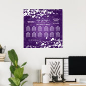 Tableau de sièges mariages Cerisier Fleur pourpre  (Bureau à domicile)