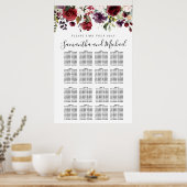 Tableau de sièges Mariages de 16 tables de fleurs  (Cuisine)