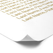 Tableau de sièges Mariages de fleurs de tourbe ros (Coin)