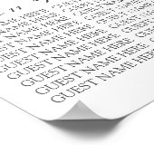 Tableau de sièges Mariages de l'Hydrangée de lavan (Coin)