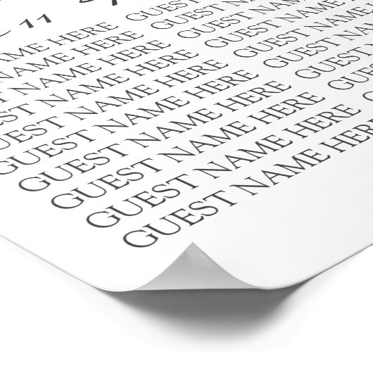 Tableau de sièges Mariages de l'Hydrangée de lavan (Coin)