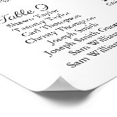 Tableau de sièges Mariages de marsala et rose (Coin)