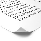 Tableau de sièges Mariages floral rose et blanc (Coin)