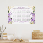 Tableau de sièges Mariages Lilac violet (12 tablea (Cuisine)