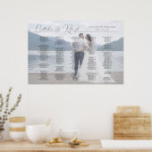 Tableau de sièges photo mariage alphabétique, élég (Cuisine)