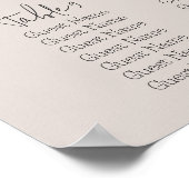 Tableau de Sièges Révélation de Sexe Beige Envoyé (Coin)