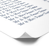 Tableau de sièges rose et bleu marine à douze tabl (Coin)