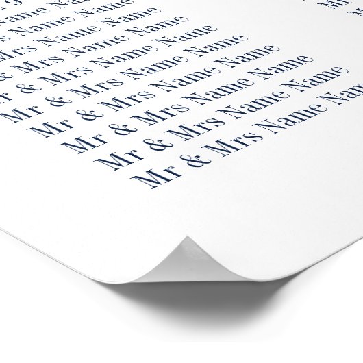 Tableau de sièges rose et bleu marine à douze tabl (Coin)