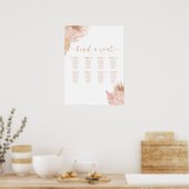 Tableau de sièges rose pâle Boho (Cuisine)