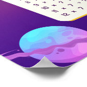 Tableau de tables de multiplication Galaxy Pastel  (Coin)