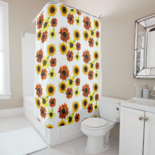 Tableau de Tournesols colorés Rideaux de douche