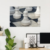 Tableau d'échecs gros pots Poster (Bureau à domicile)