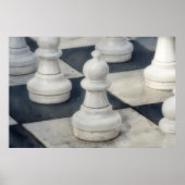 Tableau d'échecs gros pots Poster (Devant)