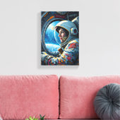 Tableau Déco ( Astronaute qui contemple L'Espace ) (Insitu(Salon))
