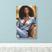 Tableau Déco ( Blue Beauty ) Art Déco (Insitu (Plancher de Bois))