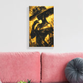 Tableau Déco (Elégance Or Noir ) (Insitu(Salon))