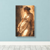 Tableau Déco (Grace Antique) Art Déco Canvas Afdruk (Insitu (Houten vloer))