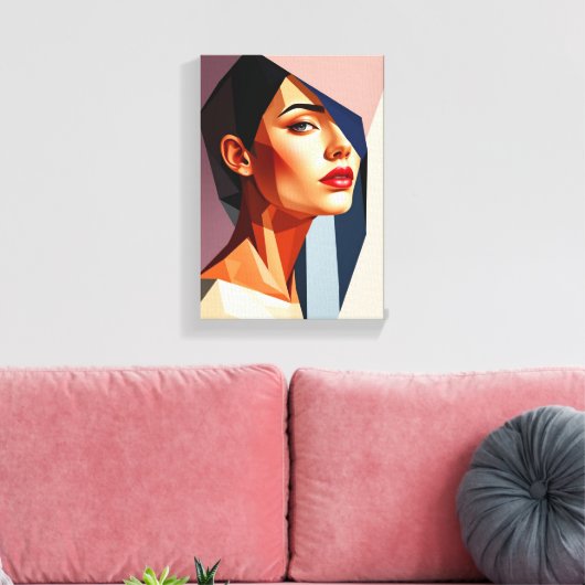 Tableau Déco (Mistrust) Portrait Beauté (Insitu(Salon))