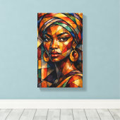 Tableau Déco ( Piercing Gaze ) Art Abstraite (Insitu (Plancher de Bois))