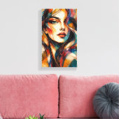 Tableau Déco Portrait Beauté Art Abstrait (Insitu(Salon))
