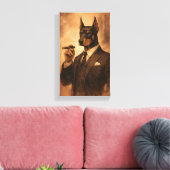 Tableau Déco (Portrait Doberman Charmant ) Canvas Afdruk (Insitu (Woonkamer))