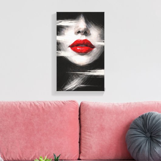 Tableau Déco (Portrait Lèvre ) (Insitu(Salon))