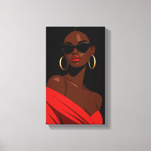 Tableau Déco ( Red Flower) Art Moderne Beauté