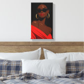 Tableau Déco ( Red Flower) Art Moderne Beauté (Insitu(Chambre))