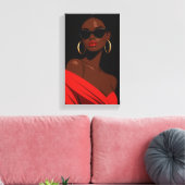 Tableau Déco ( Red Flower) Art Moderne Beauté (Insitu(Salon))